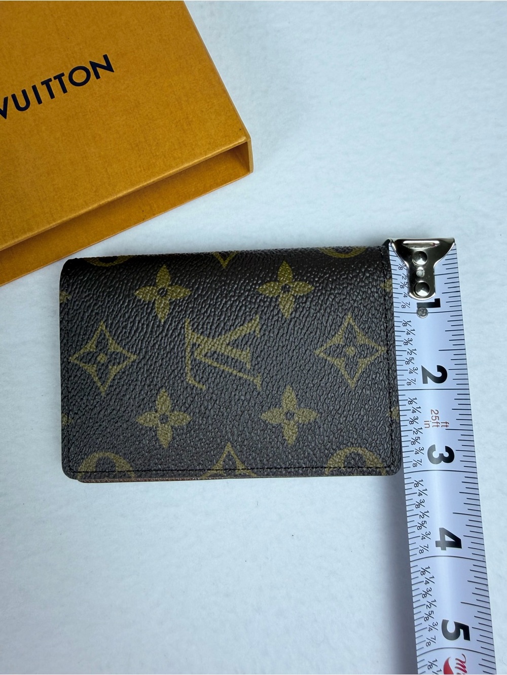 Like New Louis Vuitton Monogram Pocket Organizer Wallet Card Holder w/ Microchip - Picture 12 of 12